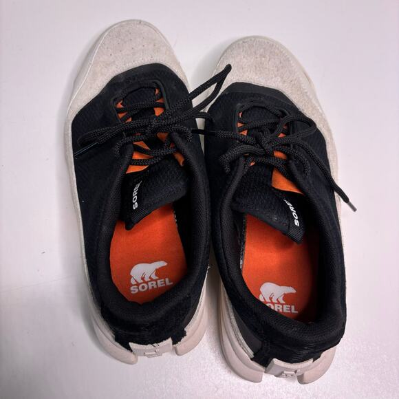 Sorel Ona 718 Black, White Low Suede Sneaker 11 - Picture 3 of 10